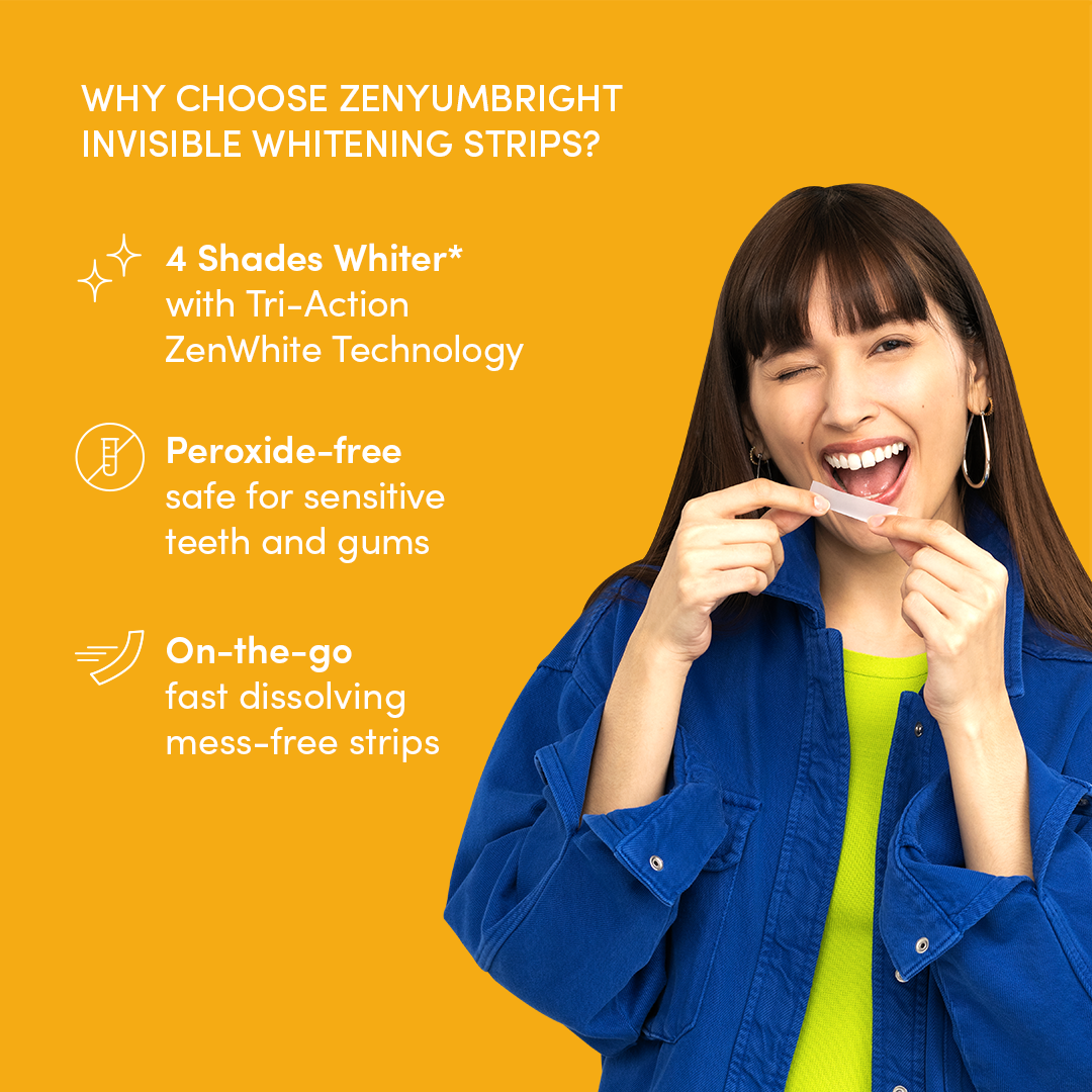 ZenyumBright™ Invisible Whitening Strips - 28 Strips - Zenyum Singapore