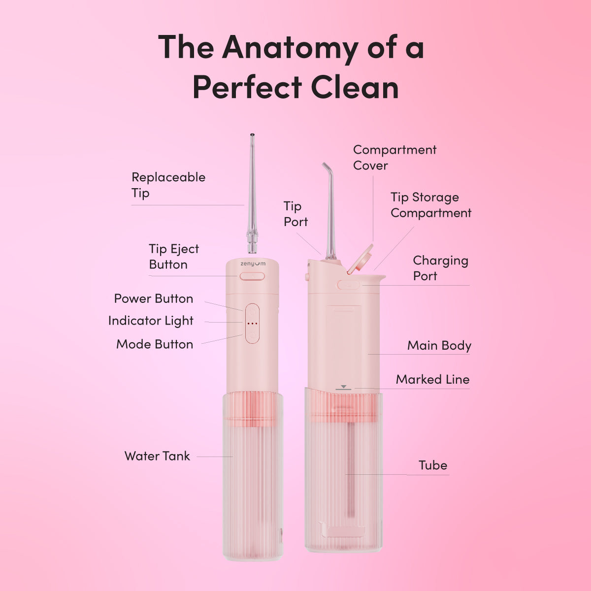 Waterflosser Go +  Jet Tips Refill 2-Pack